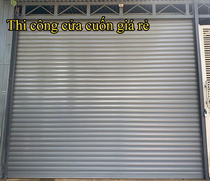 Thi công cửa cuốn giá rẻ