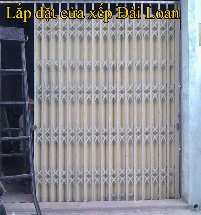 Lắp đặt cửa xếp Đài Loan