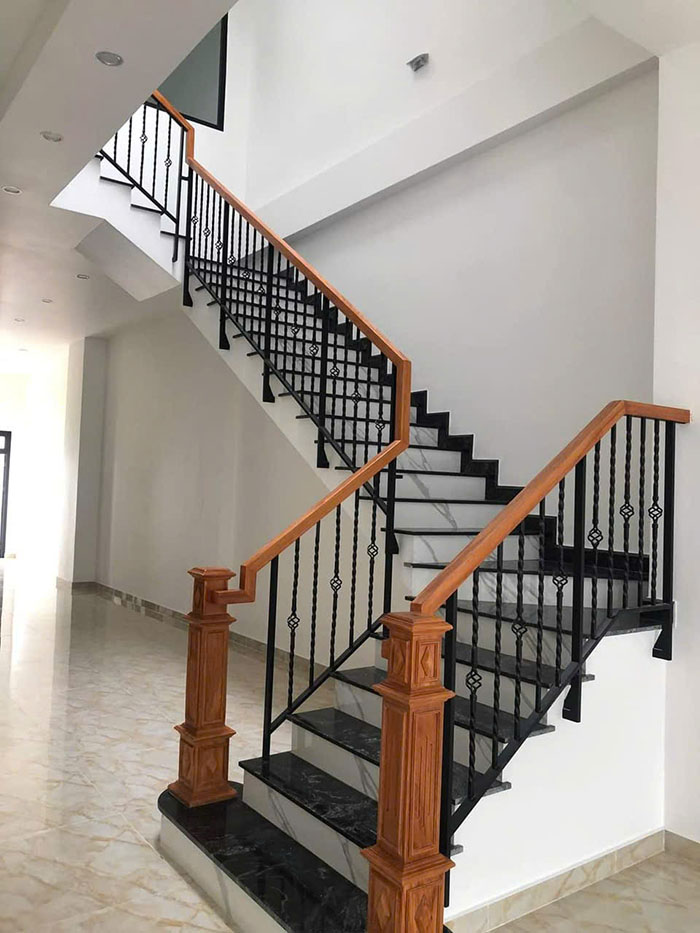 lan can cầu thang sắt HCM