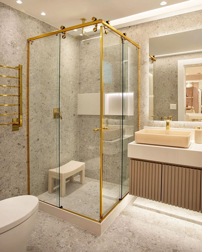 mẫu phòng tắm kính đẹp