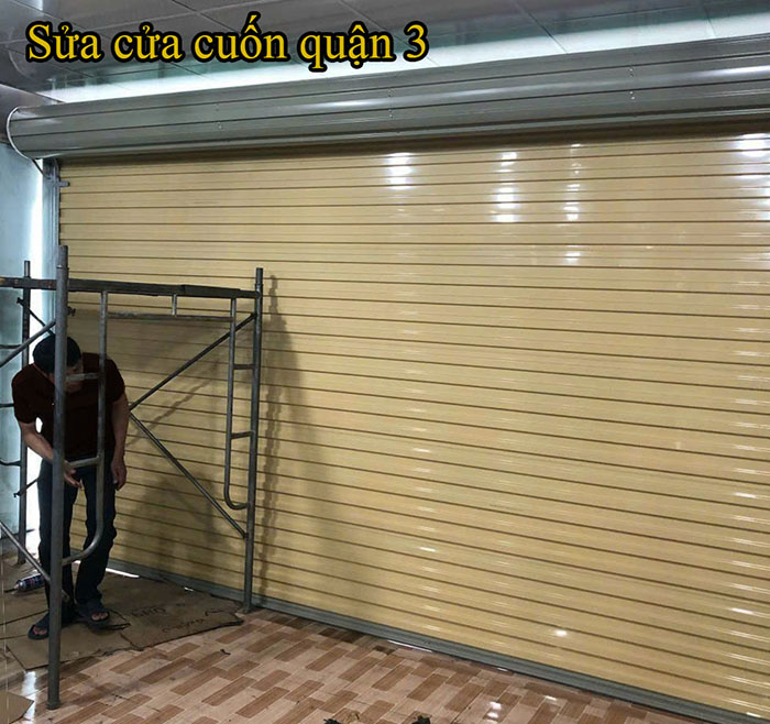 Sửa cửa cuốn quận 3 cấp tốc trong vòng 15 phút, trung thực, uy tín